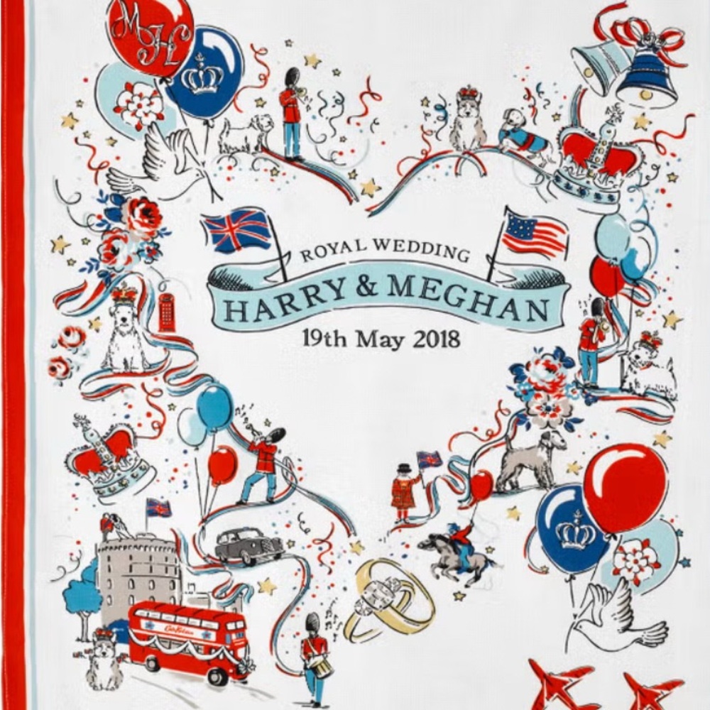 Royal Wedding Commemorative Tea towel new Cath Kidston